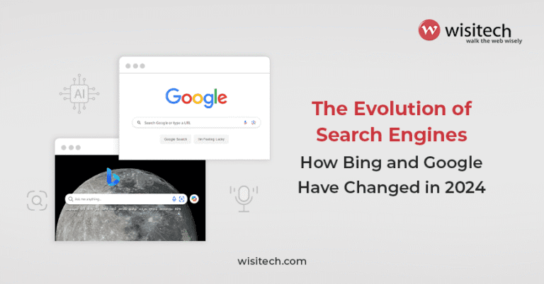 Evolution of search engines - A comparison of Bing and Google's features and advancements in 2024.