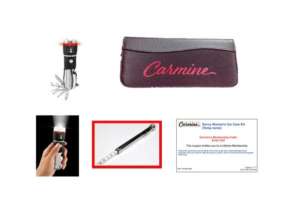 Carmine essentials in your customized kit