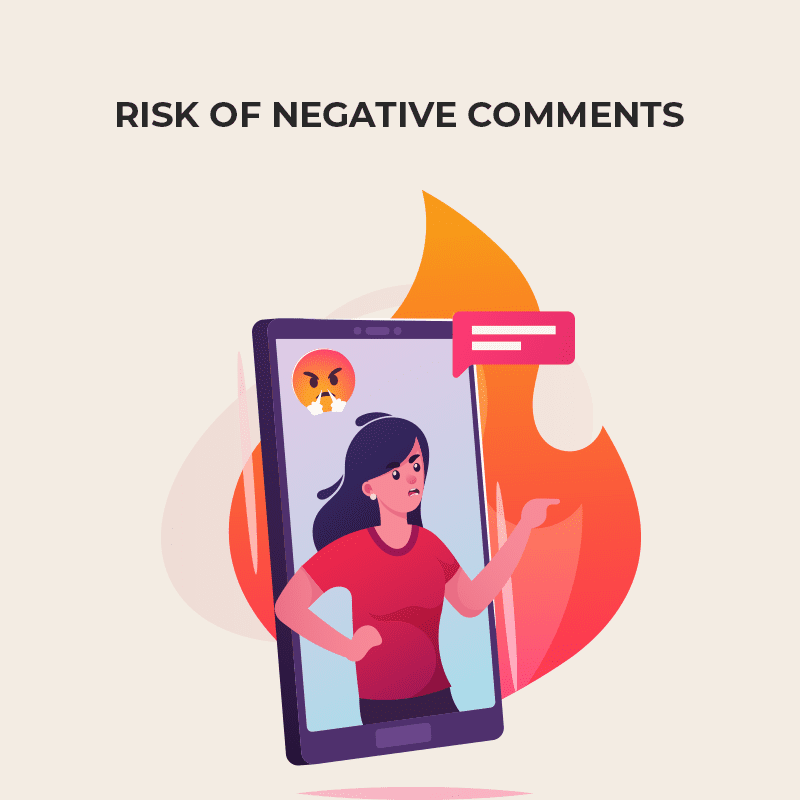 Risk of negative comments