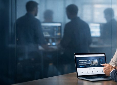 White label web development services showing agency team collaboration and development partnership