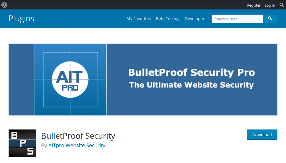 Bulletproof Security WordPress Plugin