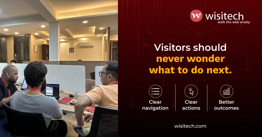 Custom website design and UX services by Wisitech