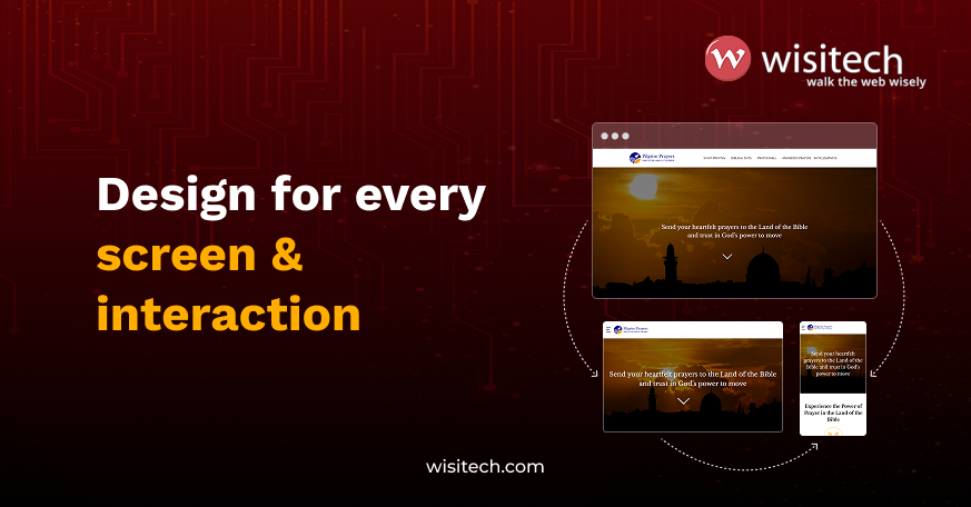 Modern responsive website adapting user experience across mobile, tablet, and desktop devices