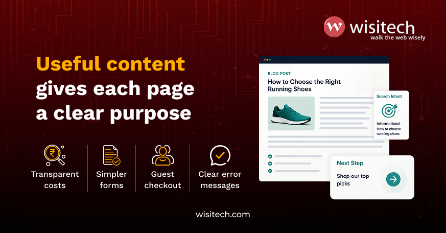 SEO content strategy focused on useful original pages and clear search intent
