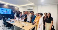 Wisitech team at AI after presenting creative AI uses.