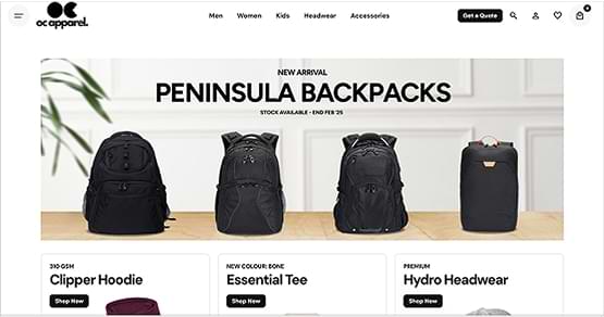 Pierre Cardin India Shopify Development and UX/UI Design for an apparel store, blending French fashion with modern design for style-conscious consumers.