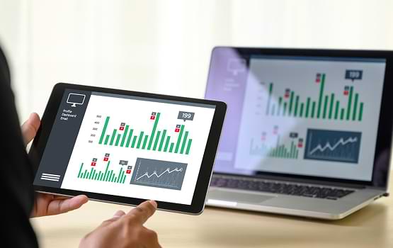 Optimize marketing spend and forecast sales trends by tracking churn risks with Wisitech's Predictive Analytics Dashboard.