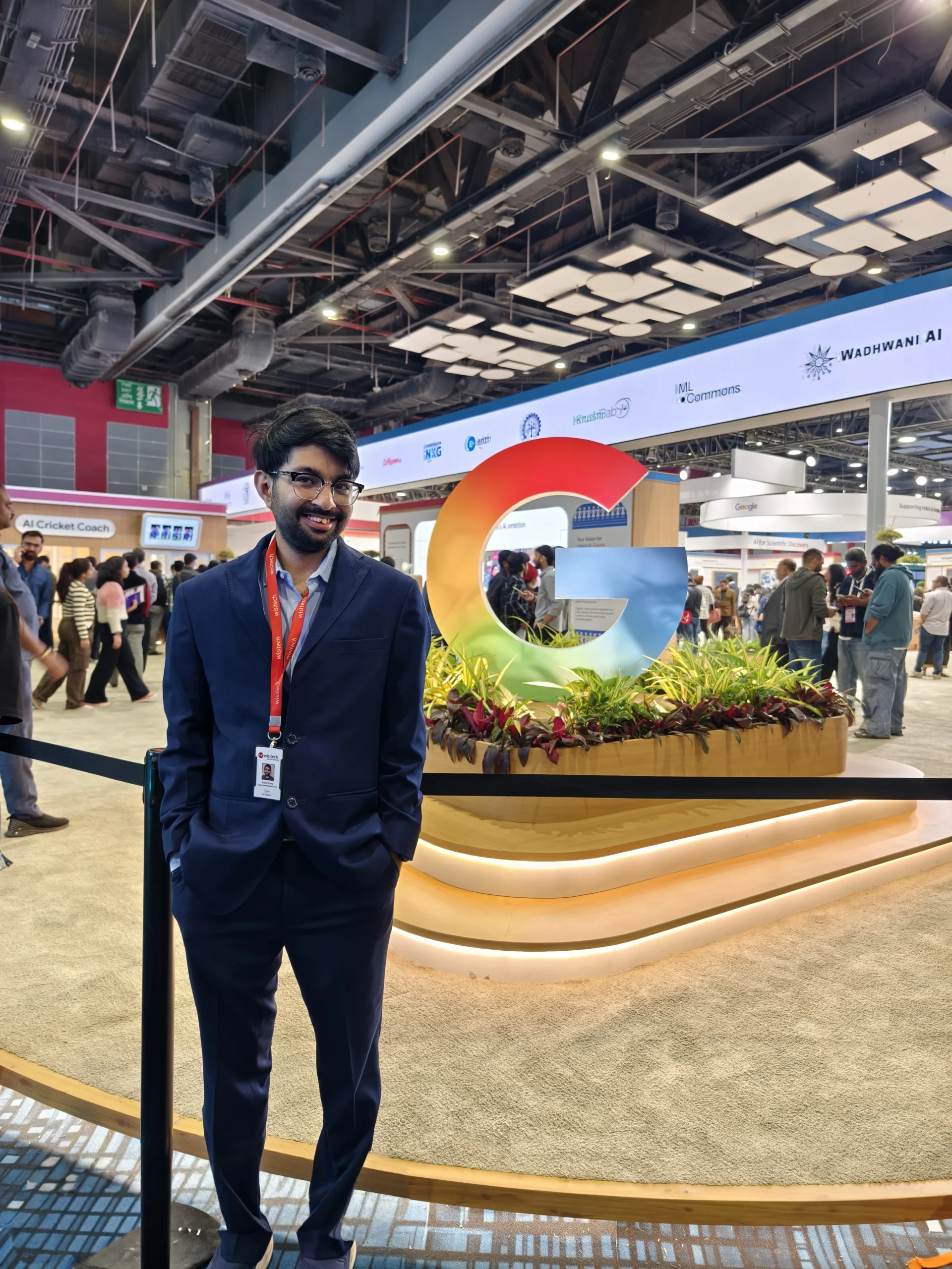 Professional attending AI impact summit 2026 expo in New Delhi