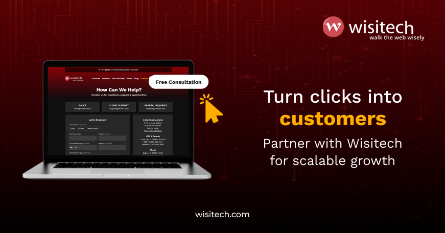 Boost visibility, generate quality leads, and convert more customers with Wisitech.