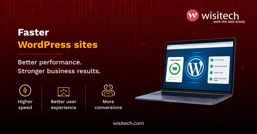 WordPress performance optimization focused on faster load times, better Core Web Vitals, and improved user experience.