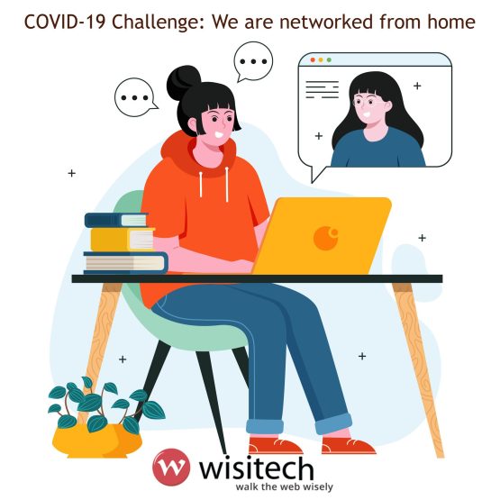 The Wisitech team is networked and working from home